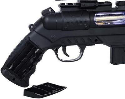Double Barrel Electric Gun Toy With Laser Lights And Music