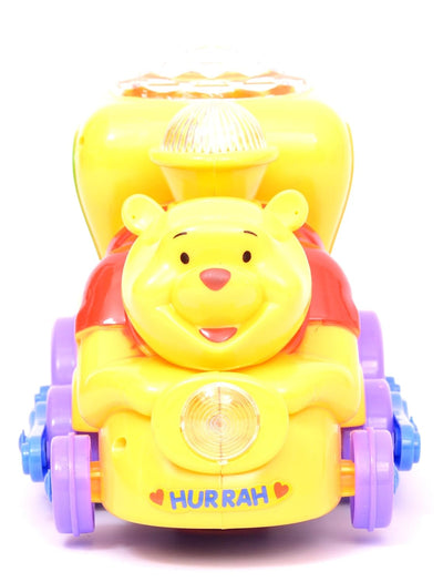 Big Pooh Train Bear - Lighting, Music, Revolving Battery Operated Toy