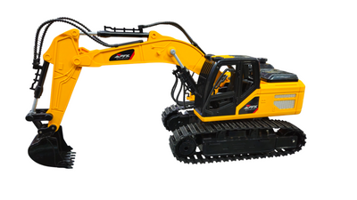 Metal excavator with 640° platform rotation