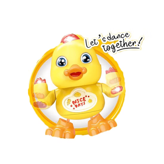 Educational Cartoon Duck Toy - Light, Music & Perfect Gift for Kids