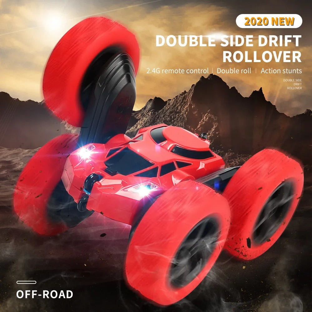 RC Stunt Car – Double Sided Flip, 360° Rotation, 2.4G Remote Control Off-Road Drift Car