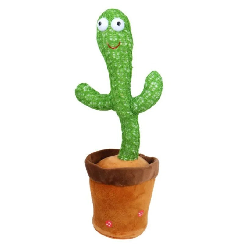 Dancing and Talking Cactus Toy with Music, Recording, and LED Lights