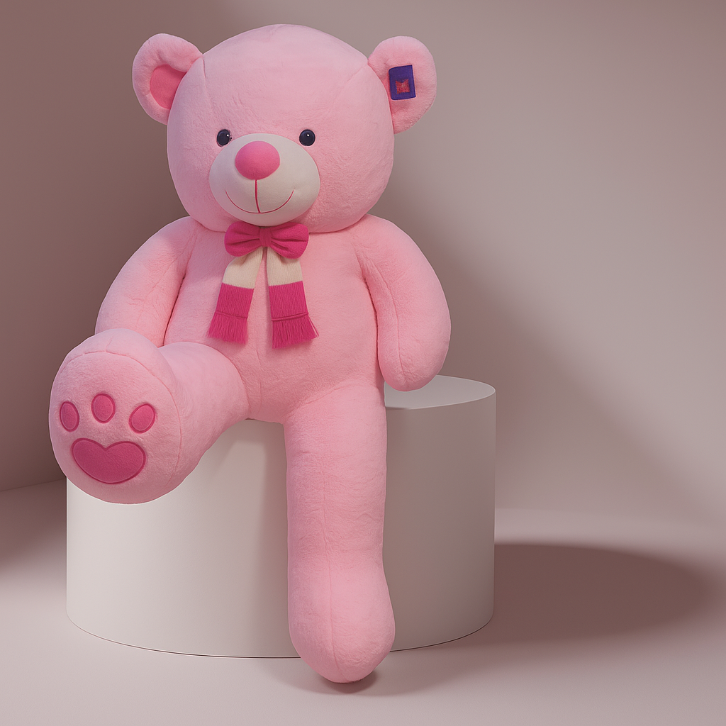 Giant pink plush teddy