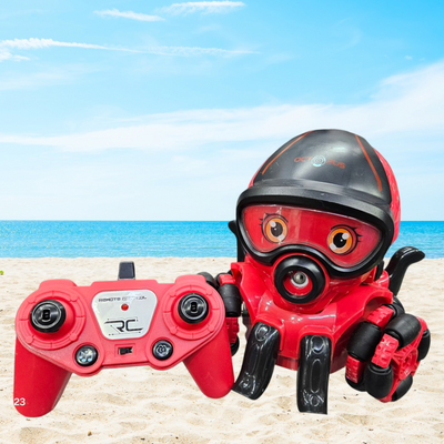 Remote octopus 🐙 | RC octopus with smoke (Random colour pinkish red or orange)