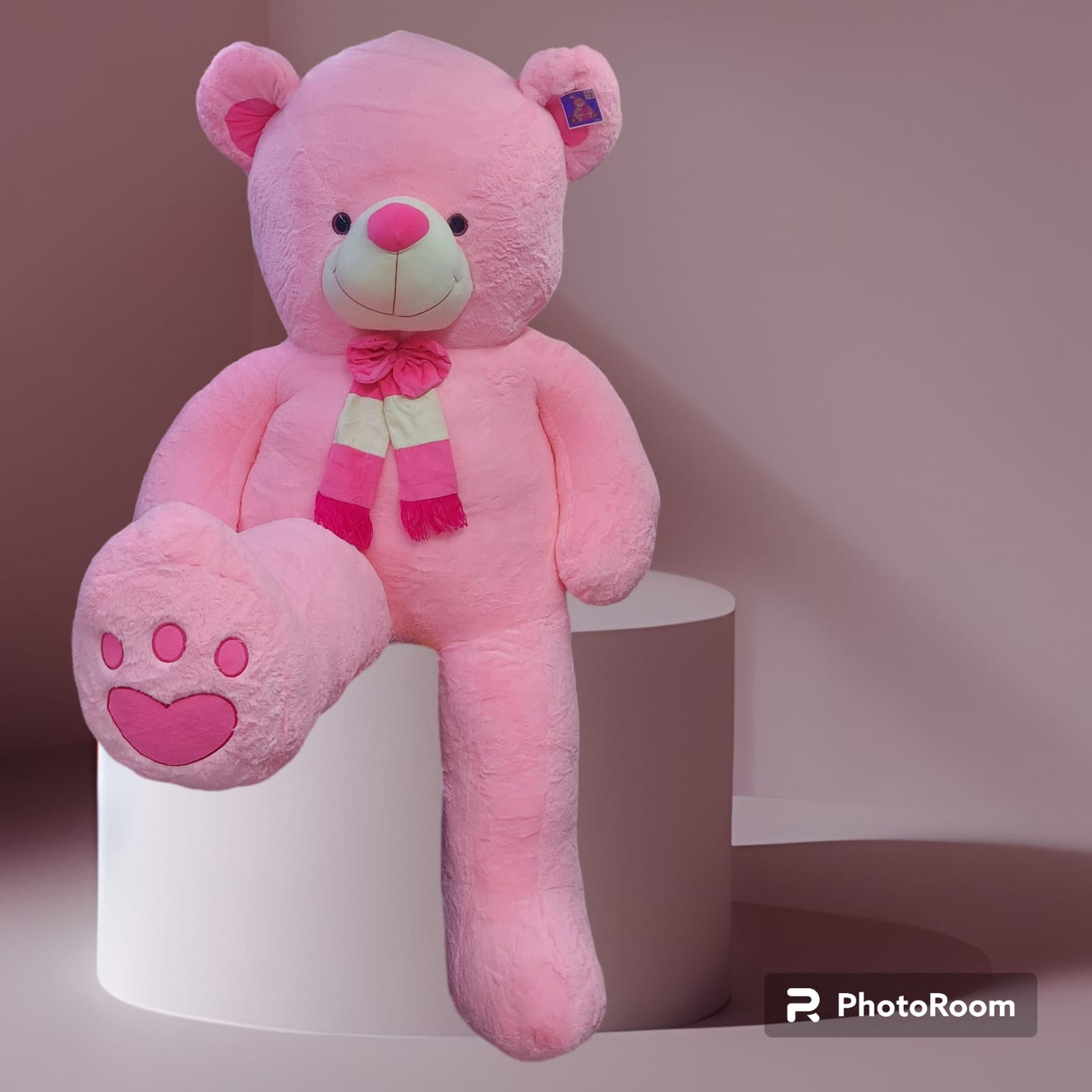 Giant pink plush teddy