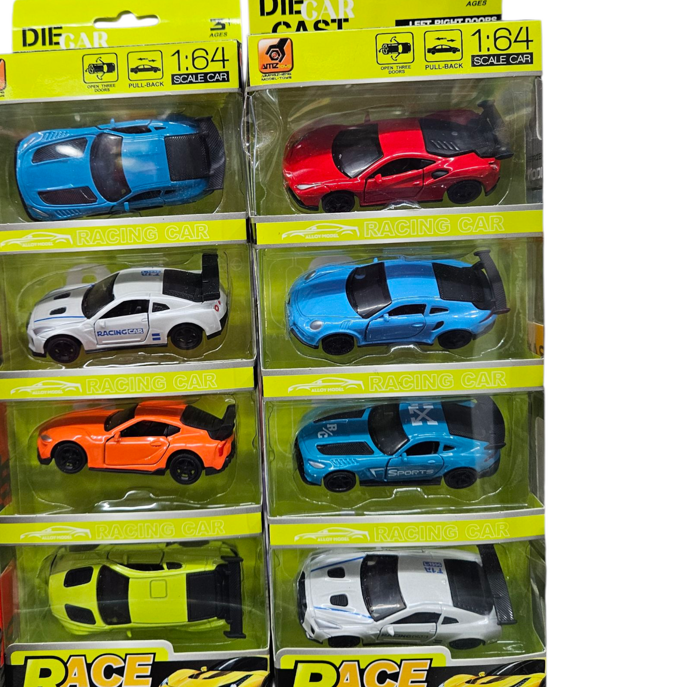 Pack of 12 mixed size and models diecast cars
