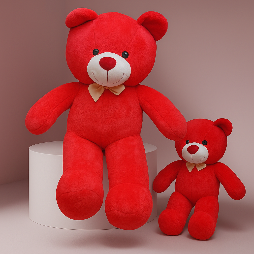 Red plush teddy