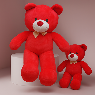Red plush teddy