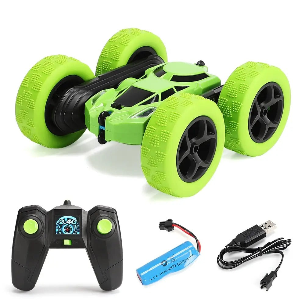 RC Stunt Car – Double Sided Flip, 360° Rotation, 2.4G Remote Control Off-Road Drift Car